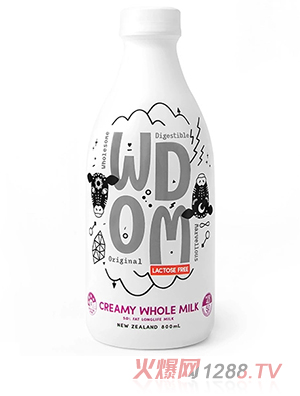 渥康WDOM5.0%全脂无乳糖奶