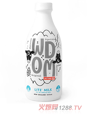渥康WDOM1.0%低脂无乳糖奶