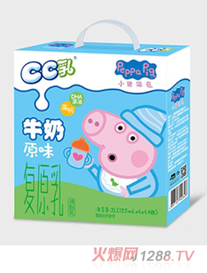 小猪佩奇CC乳复原乳调制乳125ml×16