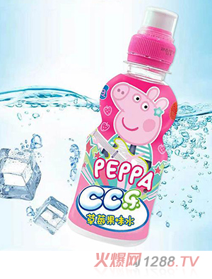 小猪佩奇CC乐草莓果味水245ml