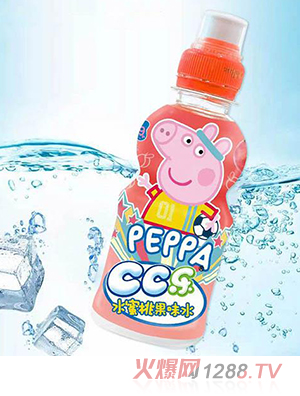 小猪佩奇CC乐水蜜桃果味水245ml