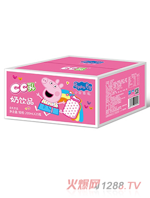 小猪佩奇CC乳奶饮品含乳饮料200ml×20