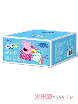 小猪佩奇CC乳奶饮品含乳饮料招商200ml×20