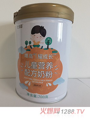 比瑞恩唯高耀成長(cháng)兒童營(yíng)養配方奶粉
