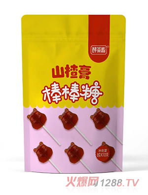 醉莱源山楂膏棒棒糖