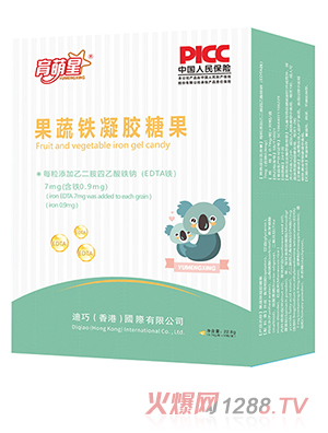 育萌星果蔬鐵凝膠糖果 豎版