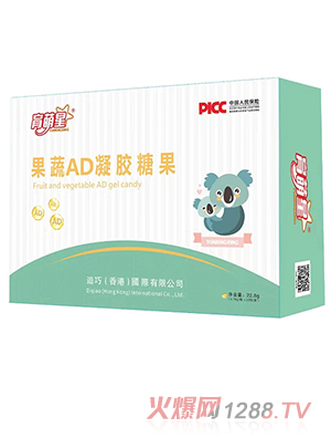育萌星果蔬AD凝膠糖果