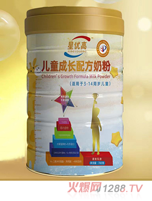 星优高儿童成长配方奶粉