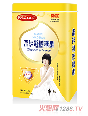 媽咪愛(ài)小兒樂(lè )富鋅凝膠糖果