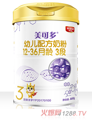 美可多幼儿配方奶粉