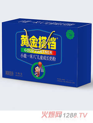 黄金搭档小鹿一米八儿童成长奶粉