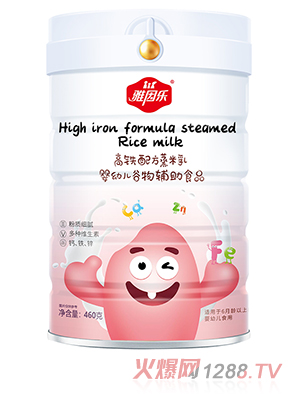 雅因樂(lè )高鐵配方蒸米乳罐裝