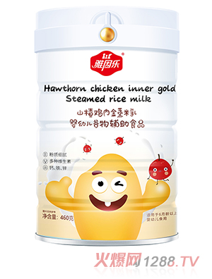 雅因樂(lè )山楂雞內金蒸米乳罐裝