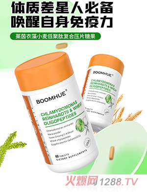 BOOMHUE博喚萊茵衣藻小麥低聚肽復合壓片糖果