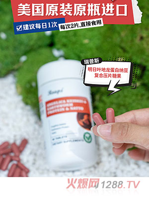 Reaps瑞普斯明日葉地龍蛋白納豆復合壓片糖果
