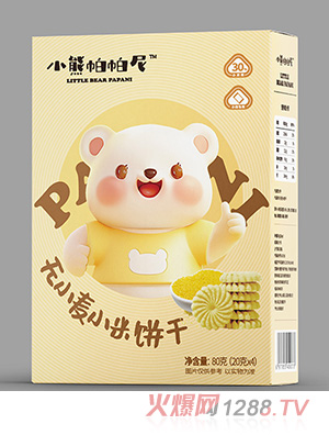 小熊帕帕尼無(wú)小麥小米餅干