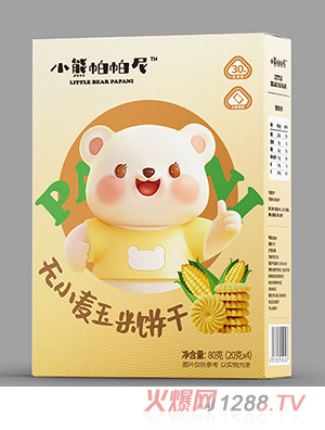小熊帕帕尼無(wú)小麥玉米餅干
