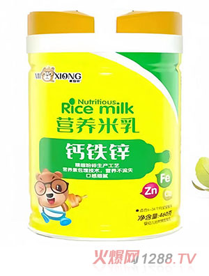 米奇熊钙铁锌营养米乳