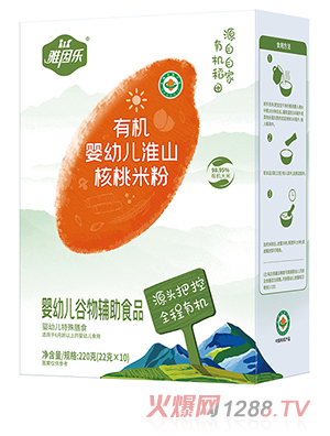 雅因樂有機(jī)嬰幼兒淮山核桃米粉
