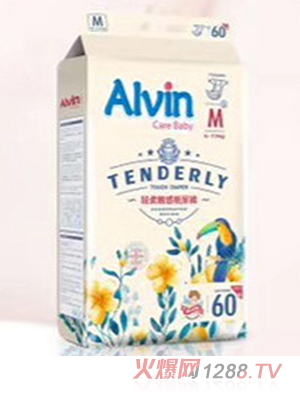 Alvin艾薇尔轻柔触感纸尿裤 M60