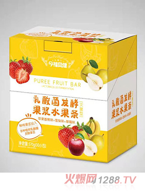 今福貝健乳酸菌發(fā)酵果漿水果條-蘋(píng)果香蕉味+雪梨味+草莓味