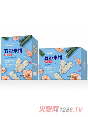 今福贝健五彩米饼-海苔虾