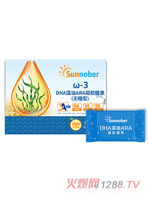 善諾貝兒ω-3DHA藻油ARA凝膠糖果（無(wú)糖型）