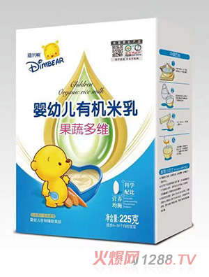 迪米熊婴幼儿有机米乳-果蔬多维盒装