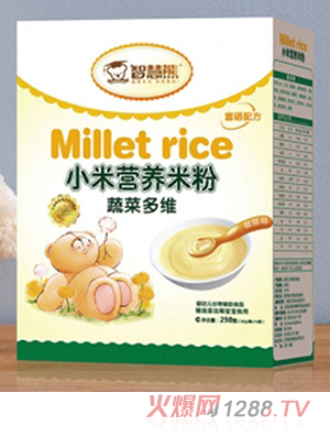 智慧熊蔬菜多維小米營(yíng)養米粉 盒裝