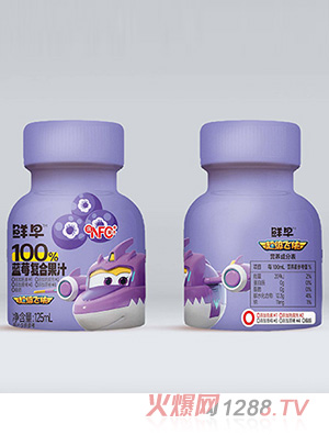 鮮早超級飛俠常溫藍莓復合果汁125ml
