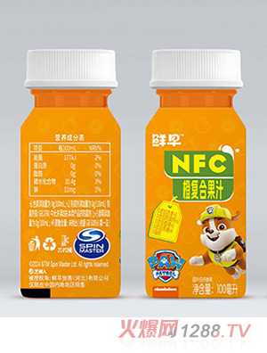 鮮早汪汪隊NFC冷藏橙復合果汁100ml