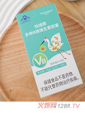鶴樂(lè )康哈維牌多種B族維生素膠囊