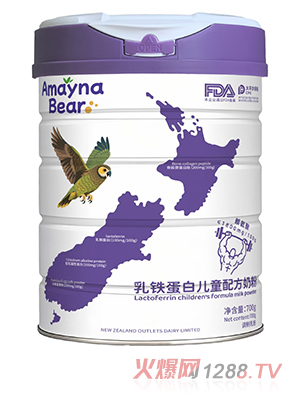 美納熊乳鐵蛋白兒童配方奶粉