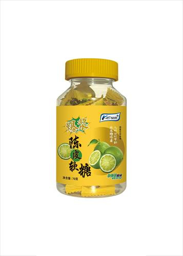 爆浆陈皮软糖 70g瓶装 招商代理