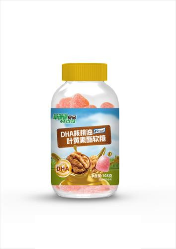 DHA核桃油叶黄素酯软糖 108g瓶装 批发