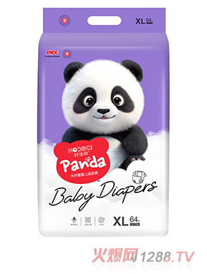 好佳奇熊貓系列大環(huán)腰嬰兒紙尿褲XL