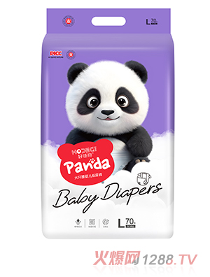 好佳奇熊貓系列大環(huán)腰嬰兒紙尿褲L