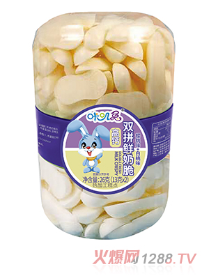 咔叽兔双拼鲜奶脆 樱桃味+白桃味