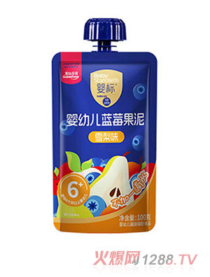 果仙多维婴幼儿蓝莓果泥 雪梨味