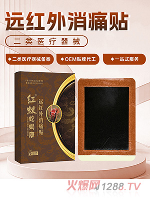 红蚁蛇蝎康远红外消痛贴(6贴装）OEM/ODM贴牌定制代加工