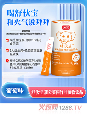 康保聪舒伙宝蒲公英淡竹叶植物饮品