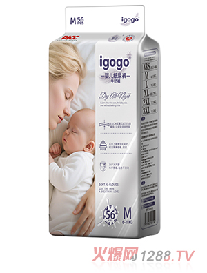 igogo婴儿纸尿裤M56片