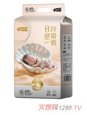 小萌爸0感珍吸裤婴儿纸尿裤XL60片