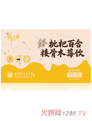 智启童枇杷百合接骨木莓饮