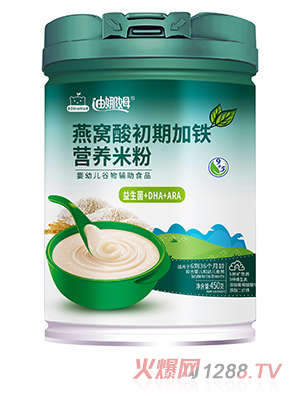 迪娜姆燕窝酸初期加铁营养米粉