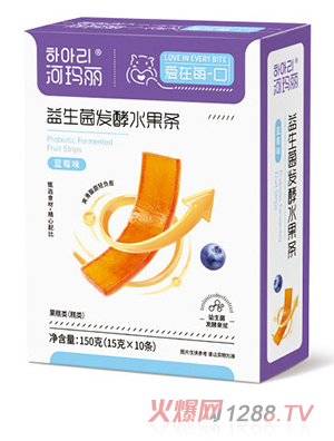 河玛丽益生菌发酵水果条 蓝莓味