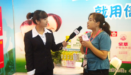 六一生物倍舒坦品牌2011广州京正展采访现场