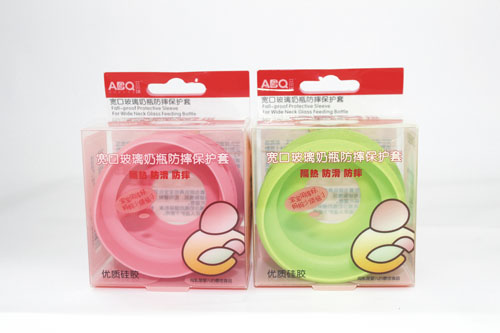 艾贝琪宽口玻璃奶瓶防摔保护套|深圳市艾贝琪