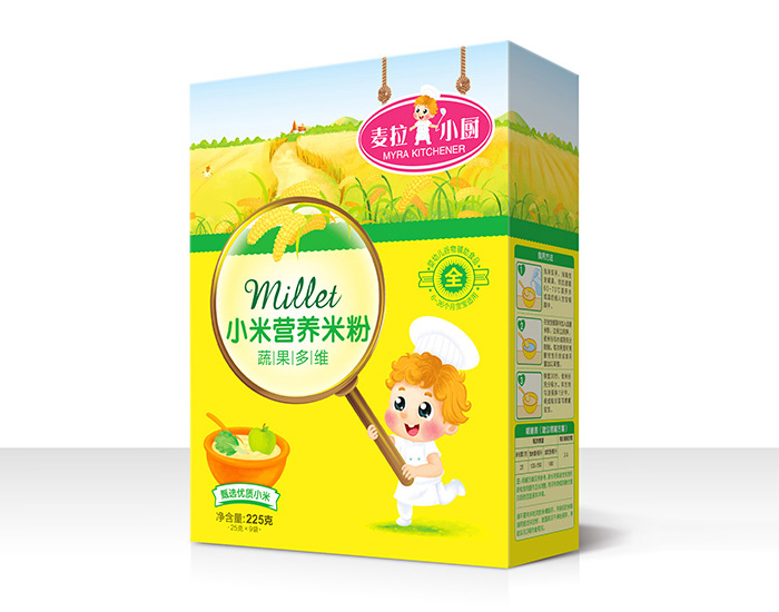    麥拉小廚-小米營養(yǎng)米粉盒裝-蔬果多維