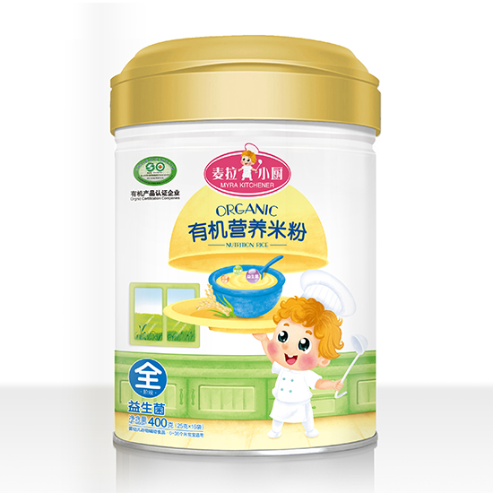    麥拉小廚-有機(jī)米粉罐裝-益生菌
